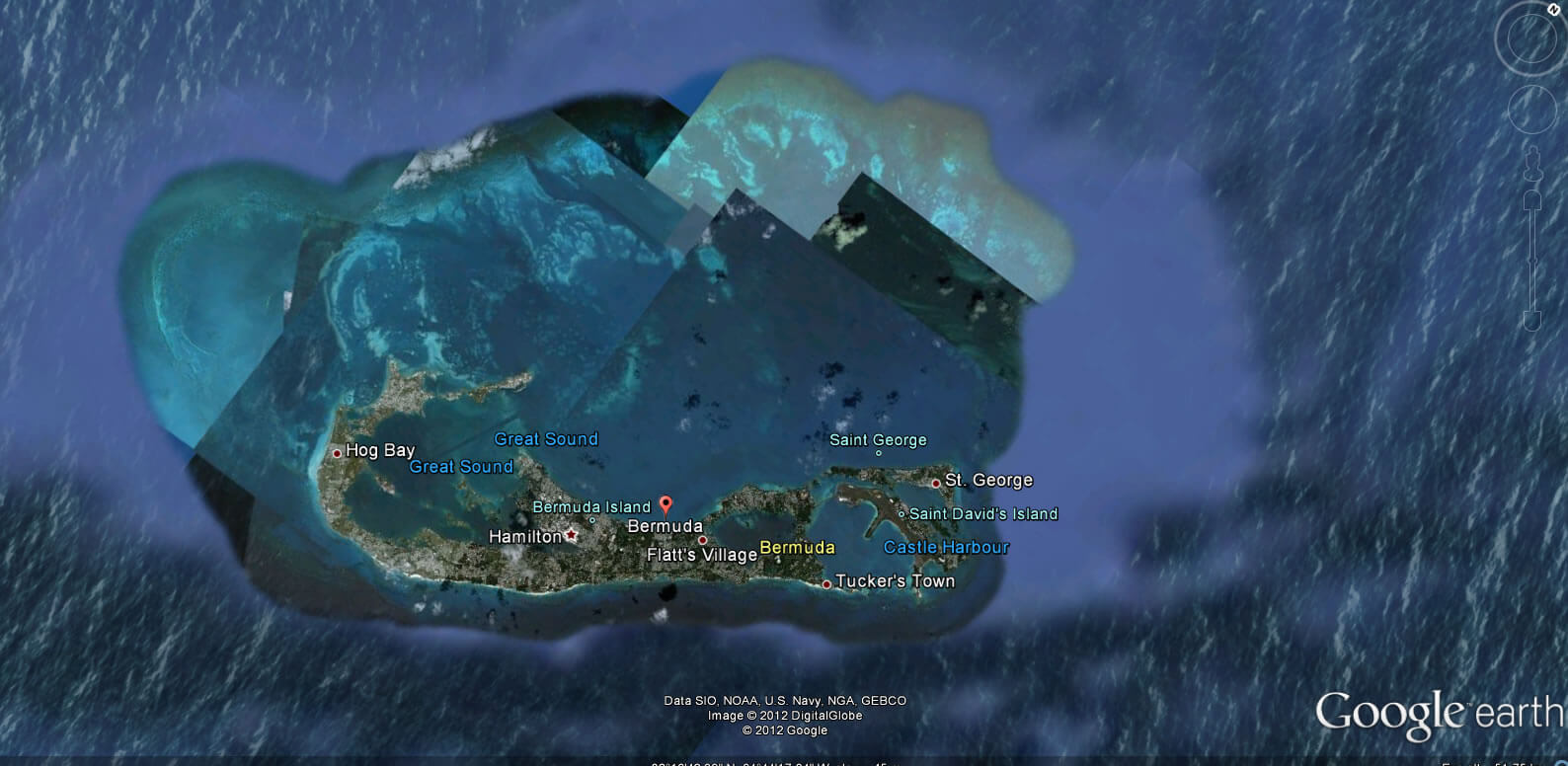 Bermuda erde karte